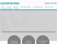 Tablet Screenshot of cleverbuying.com